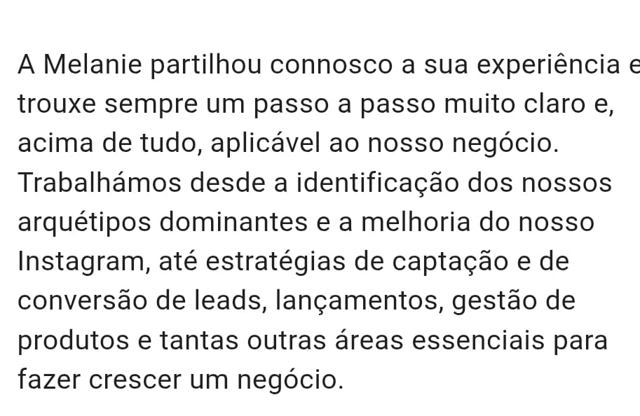 Testemunho de cliente